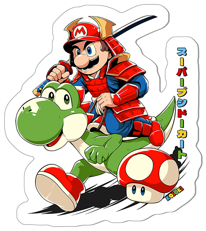 Super Bushido Kart - Sticker