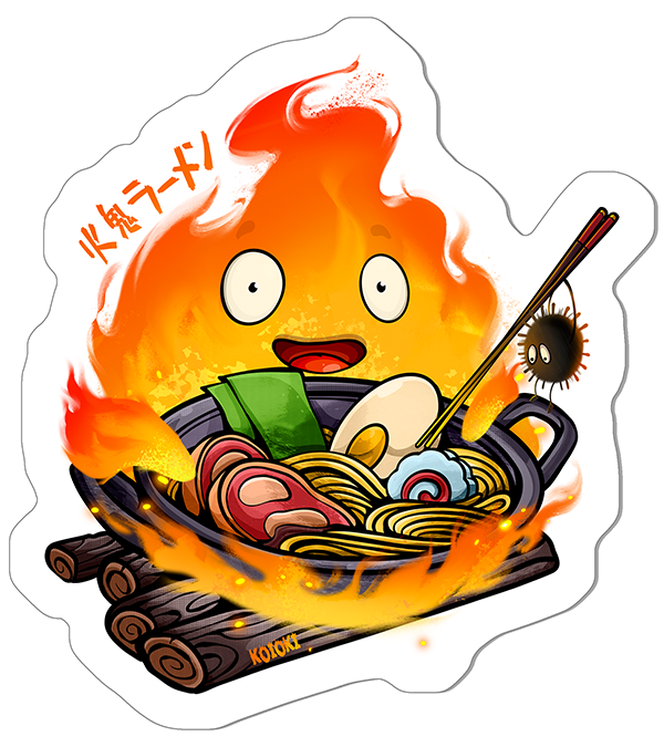 Fire Demon Ramen - Sticker