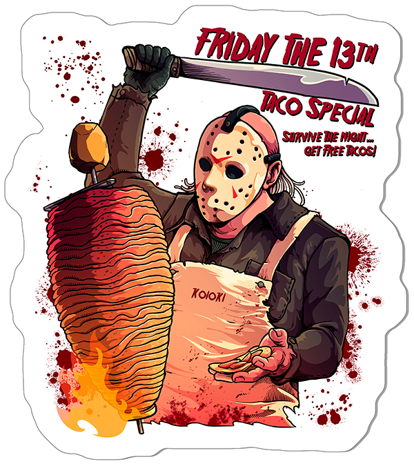 Friday The 13th Taco Special - Sticker