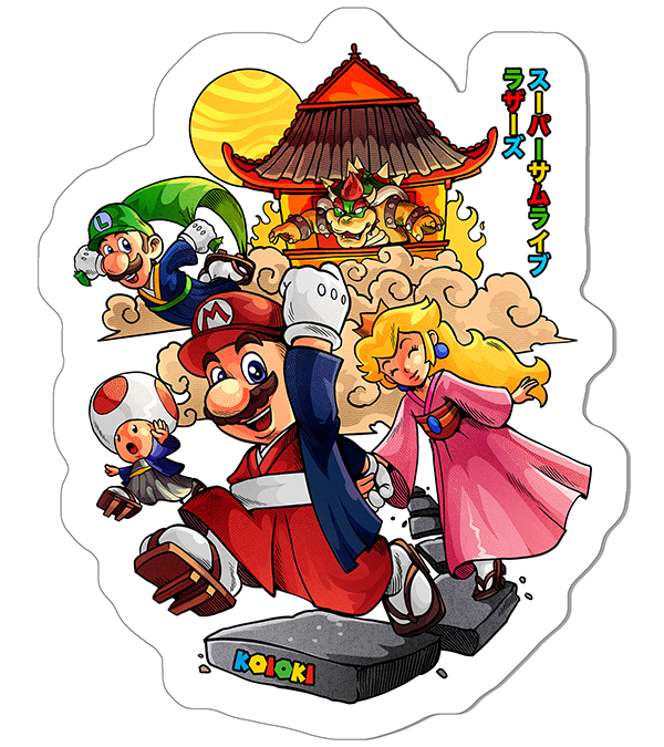 Super Samurai Bros - Sticker