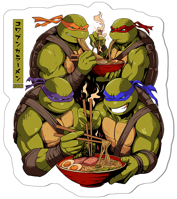 Cowabunga Ramen - Sticker