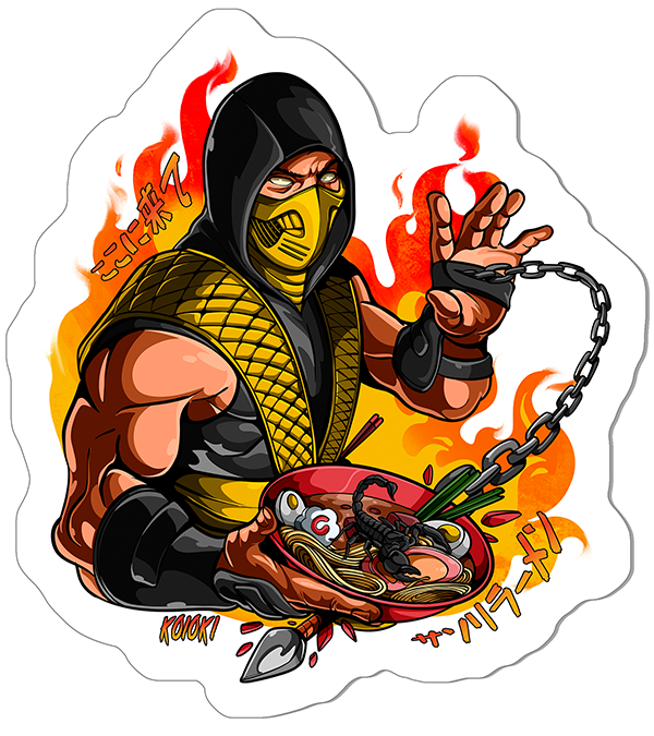 Scorpion Ramen - Sticker