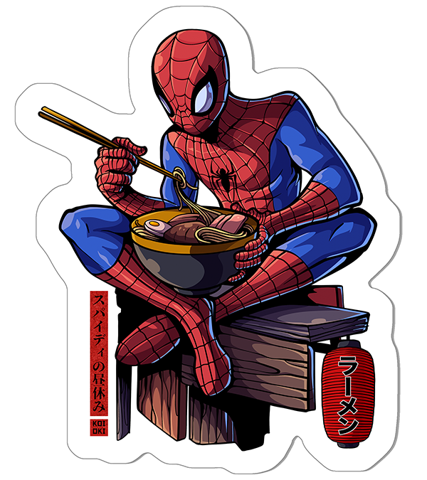 Spidey Lunch Break - Sticker