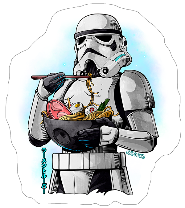 Ramen Trooper - Sticker