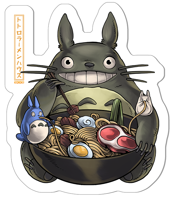 Totoro Ramen House - Sticker