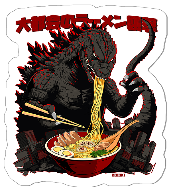 Ramen Raid in the Big City - Sticker