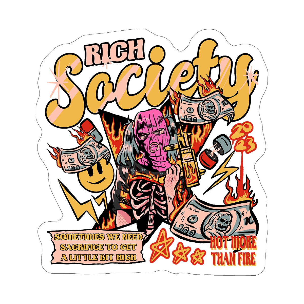 Rich society - Sticker