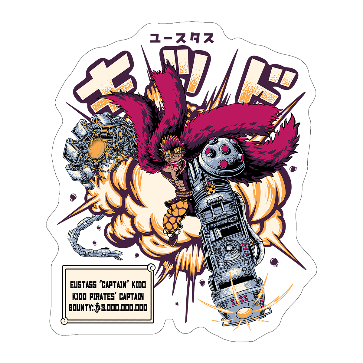 Eustass Kid - Sticker