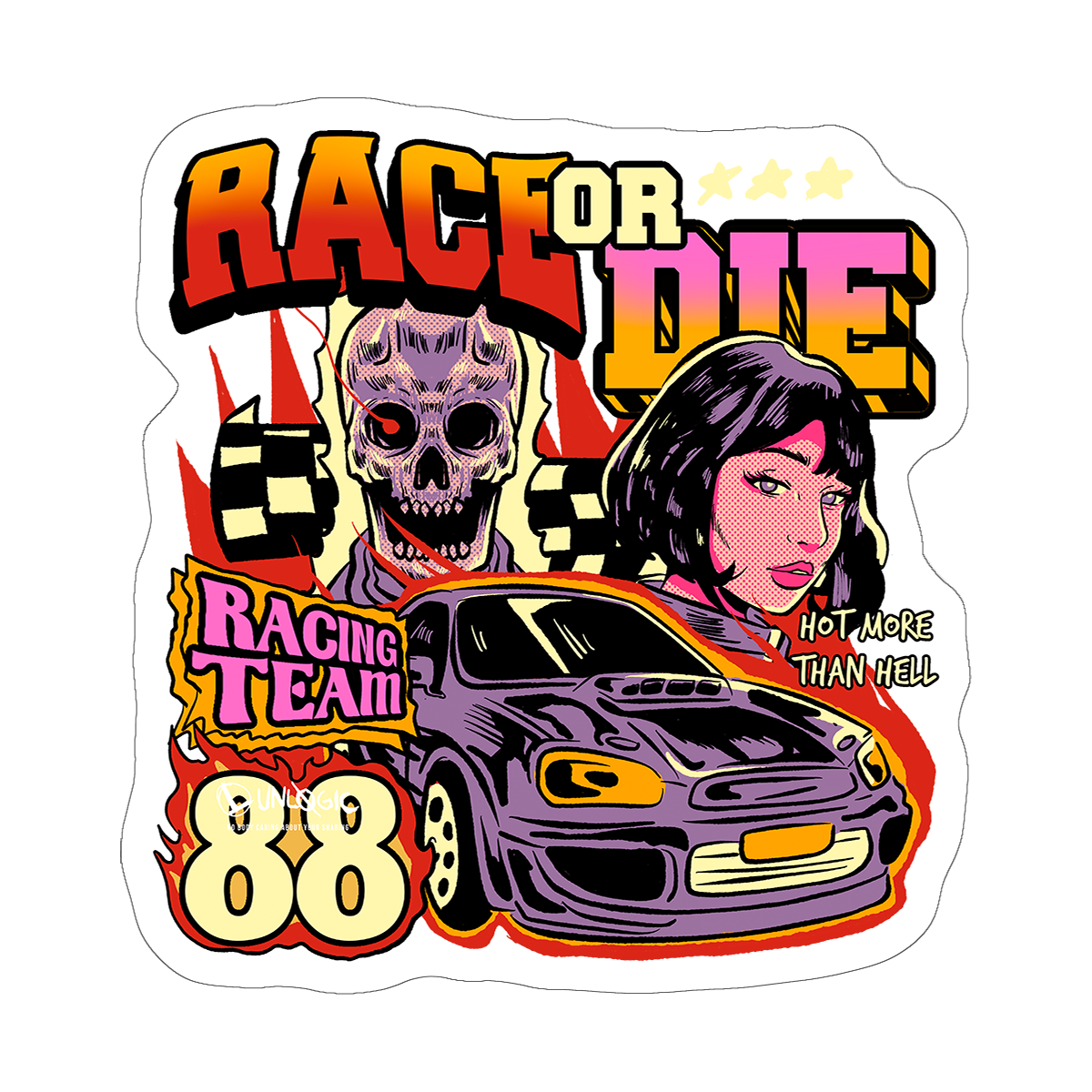 Race or die - Sticker