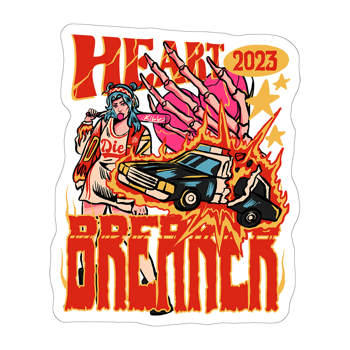 Heart breaker - Sticker